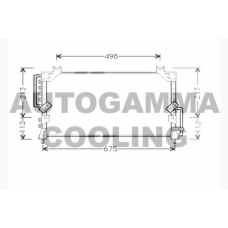 104306 AUTOGAMMA Конденсатор, кондиционер