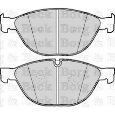 BBP2262 BORG & BECK Комплект тормозных колодок, дисковый тормоз