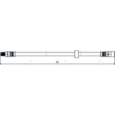 HOS4116 APEC Тормозной шланг