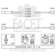 4.7020 FACET Комплект проводов зажигания