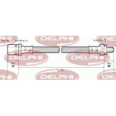 LH3796 DELPHI Тормозной шланг