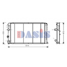 181770N AKS DASIS Радиатор, охлаждение двигателя