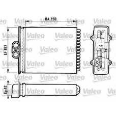 812118 VALEO Теплообменник, отопление салона