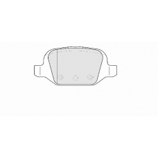 FD6810A NECTO Комплект тормозных колодок, дисковый тормоз