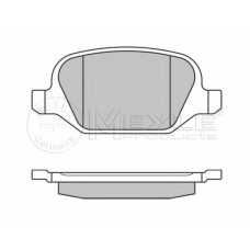 025 236 0113 MEYLE Комплект тормозных колодок, дисковый тормоз