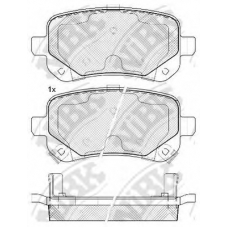 PN53002 NiBK Комплект тормозных колодок, дисковый тормоз