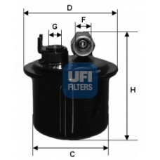 31.698.00 UFI Топливный фильтр