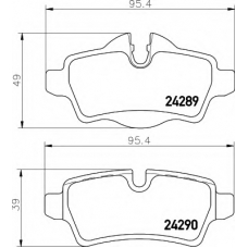 8DB 355 013-661 HELLA Комплект тормозных колодок, дисковый тормоз