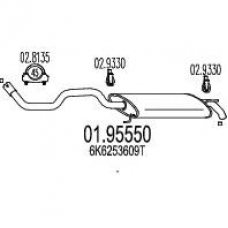 01.95550 MTS Глушитель выхлопных газов конечный