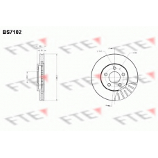 BS7102 FTE Тормозной диск