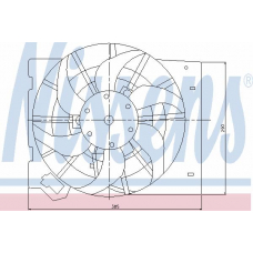 85186 NISSENS Вентилятор, конденсатор кондиционера