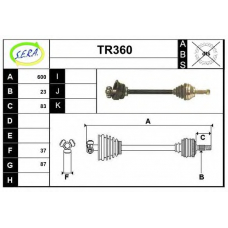 TR360 SERA Приводной вал