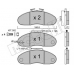 22-0111-0 METELLI Комплект тормозных колодок, дисковый тормоз