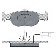 SP 291 SCT Комплект тормозных колодок, дисковый тормоз