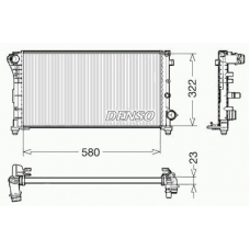 DRM09085 DENSO Радиатор, охлаждение двигателя