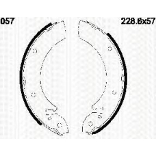 8100 27506 TRIDON Brake shoes hand brake