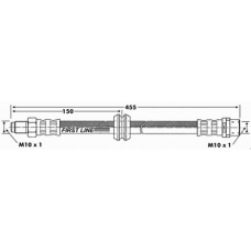 FBH6637 FIRST LINE Тормозной шланг