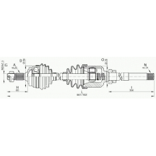 DRS6133.00 OPEN PARTS Приводной вал