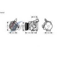 TOK437 AVA Компрессор, кондиционер