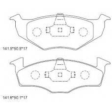 KD7753 ASIMCO Комплект тормозных колодок, дисковый тормоз