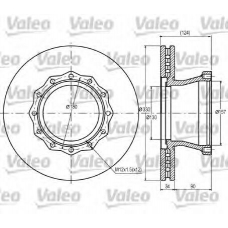 187056 VALEO Тормозной диск