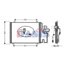 182230N AKS DASIS Конденсатор, кондиционер