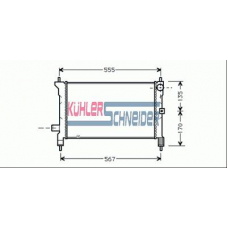 2700301 KUHLER SCHNEIDER Радиатор, охлаждение двигател