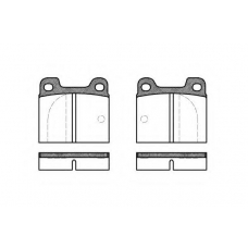 P1033.00 WOKING Комплект тормозных колодок, дисковый тормоз