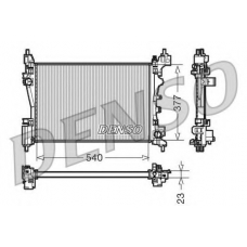 DRM07042 DENSO Радиатор, охлаждение двигателя