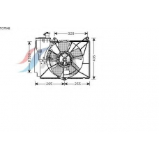 TO7548 AVA Вентилятор, охлаждение двигателя