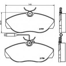 8DB 355 018-141 HELLA PAGID Комплект тормозных колодок, дисковый тормоз