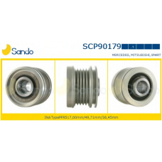SCP90179.1 SANDO Ременный шкив, генератор