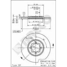 BS 7505 BRECO Тормозной диск