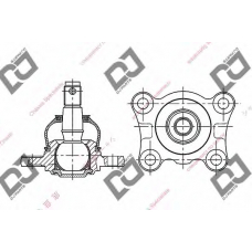 DB1207 DJ PARTS Несущий / направляющий шарнир