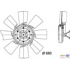 8MV 376 728-391 HELLA Вентилятор, охлаждение двигателя