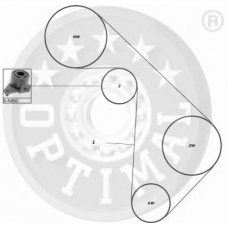 SK-1061 OPTIMAL Комплект ремня грм