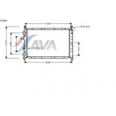 FT2099 AVA Радиатор, охлаждение двигателя