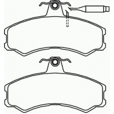 P 23 022 BREMBO Комплект тормозных колодок, дисковый тормоз