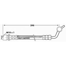 FBH7288 FIRST LINE Тормозной шланг