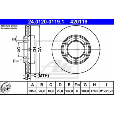 24.0120-0119.1 ATE Тормозной диск