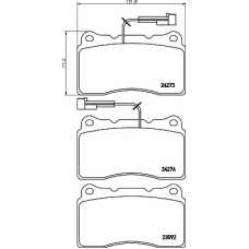 8DB 355 012-291 HELLA PAGID Комплект тормозных колодок, дисковый тормоз