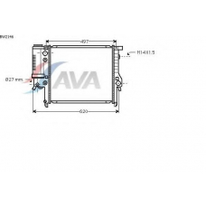 BW2146 AVA Радиатор, охлаждение двигателя