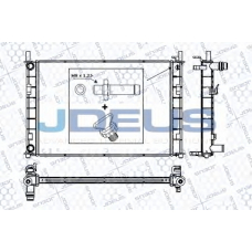 RA0121080 JDEUS Радиатор, охлаждение двигателя