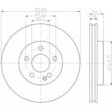 MDC2537 MINTEX Тормозной диск