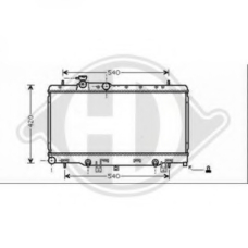 8622201 DIEDERICHS Радиатор, охлаждение двигателя