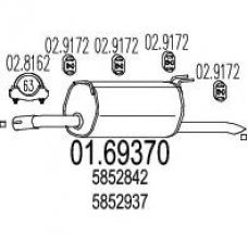 01.69370 MTS Глушитель выхлопных газов конечный