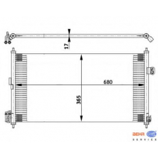 8FC 351 302-251 HELLA Конденсатор, кондиционер