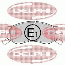 LP1461 DELPHI Комплект тормозных колодок, дисковый тормоз