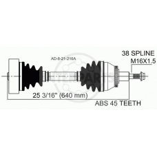 AD-8-21-216A InterParts Приводной вал