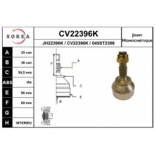 CV22396K EAI Шарнирный комплект, приводной вал